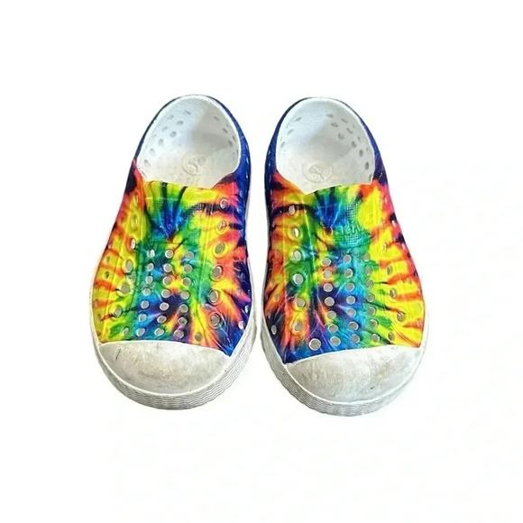 Native Tie Dyed Slip On Shoes Size 4 - Picture 2 of 6